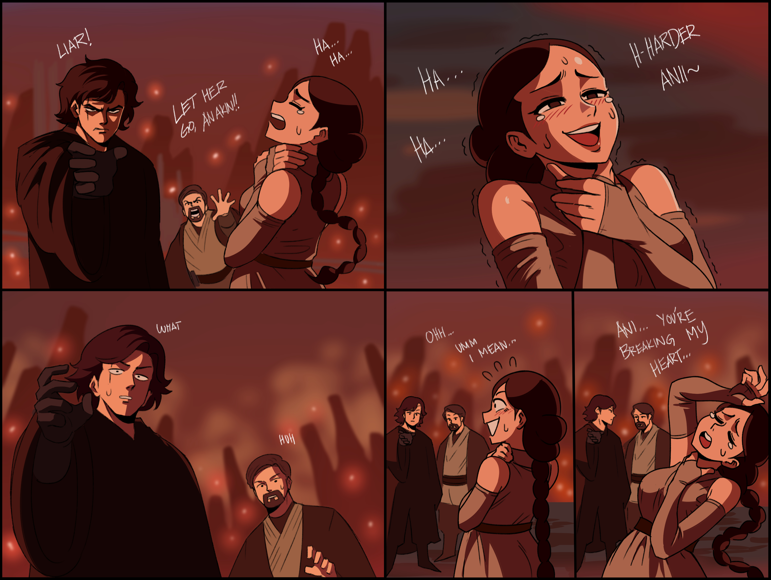 Anakin and padme first encounter porn comic