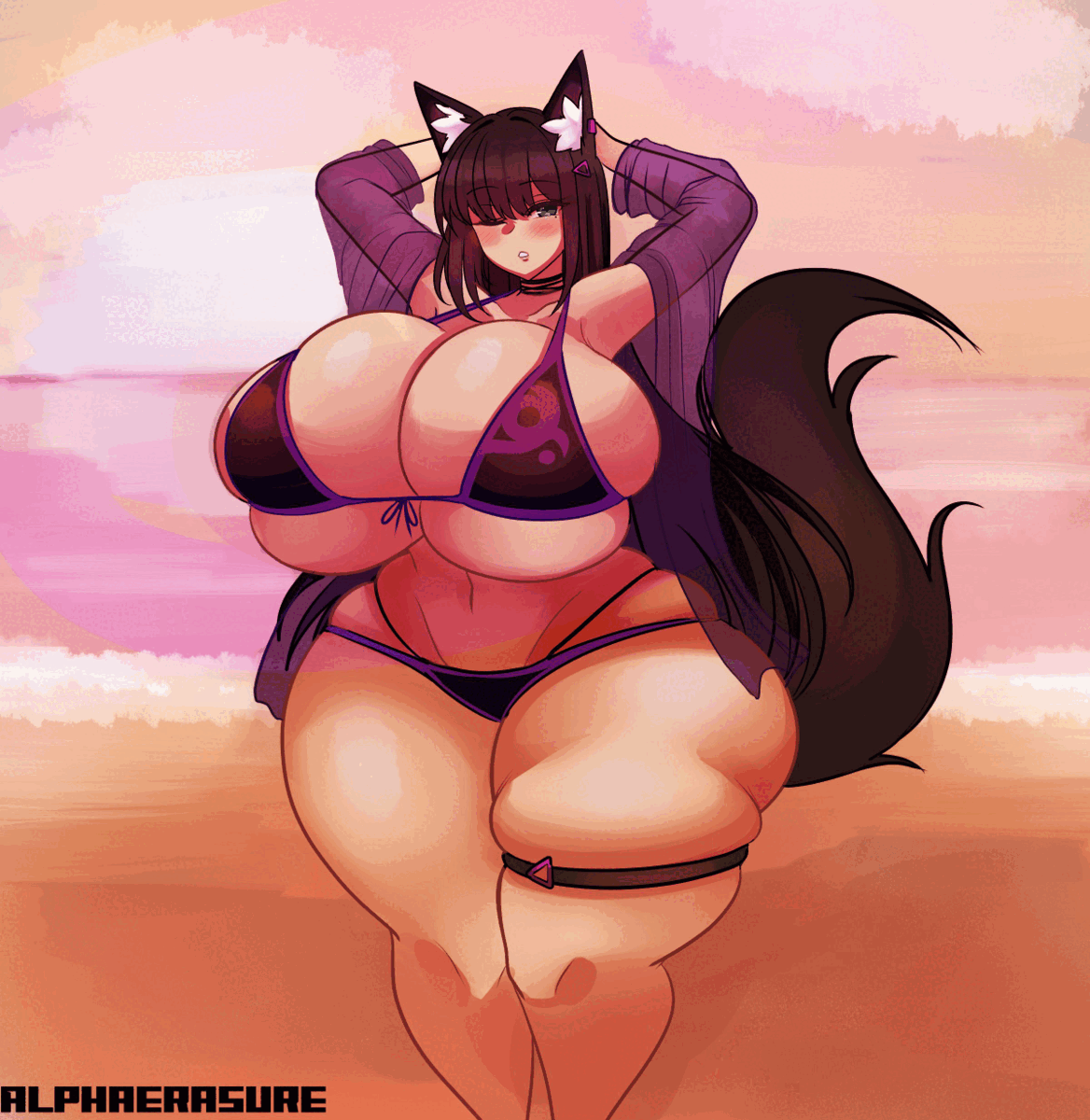 Rule 34 Dev - alphaerasure ass big_breasts blonde_hair blush  breast_expansion breasts breasts_bigger_than_head breasts_bigger_than_torso  expansion_sequence gigantic_breasts green_eyes huge_breasts  looking_at_viewer massive_breasts thighs top_heavy ...