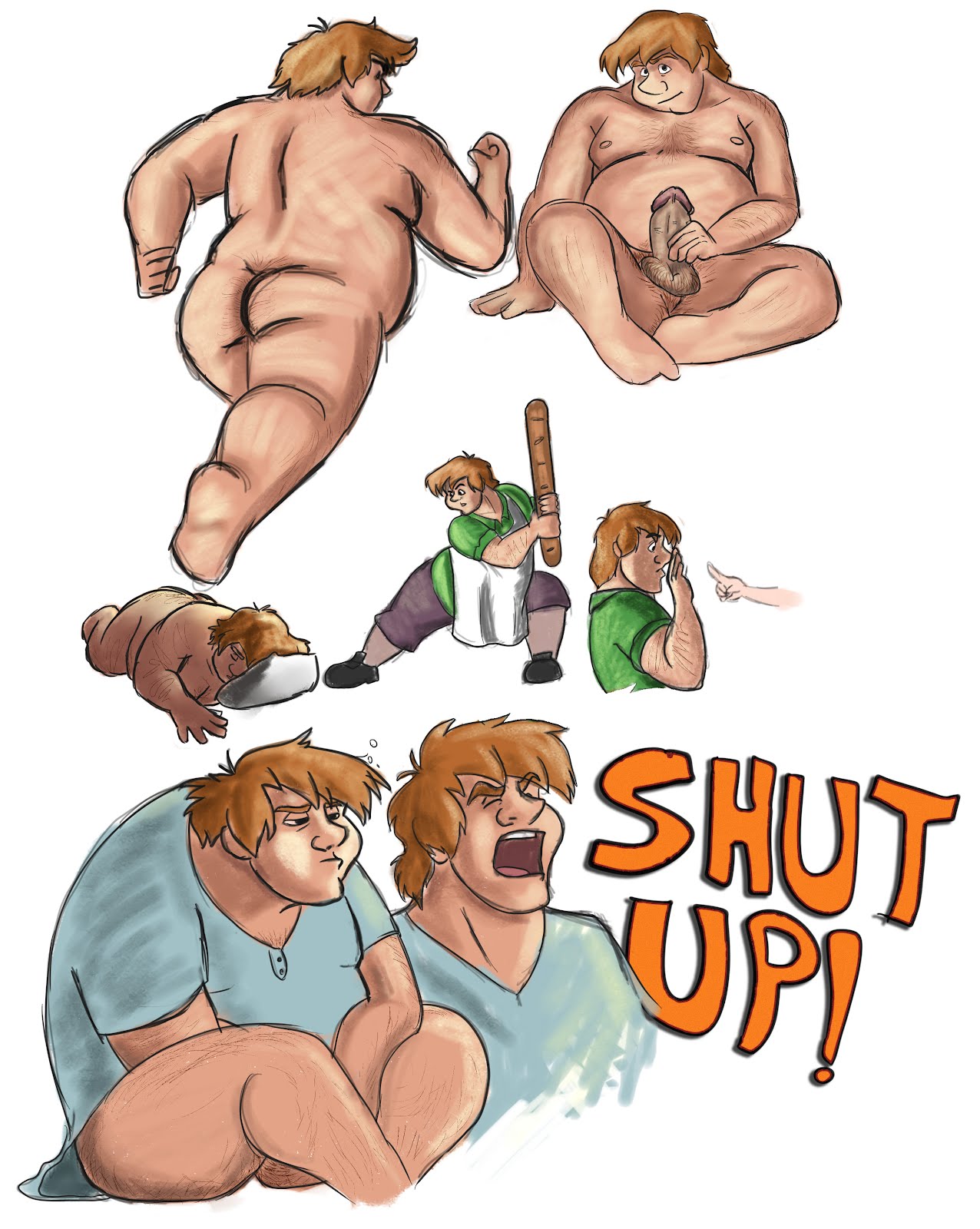 Rule 34 Dev - ass bara bear-kun chubby cinderella_(1950_film) circumcised  digital_media_(artwork) disney erection male male_only muscles nude penis  solo the_baker_(cinderella) yaoi|1382251584