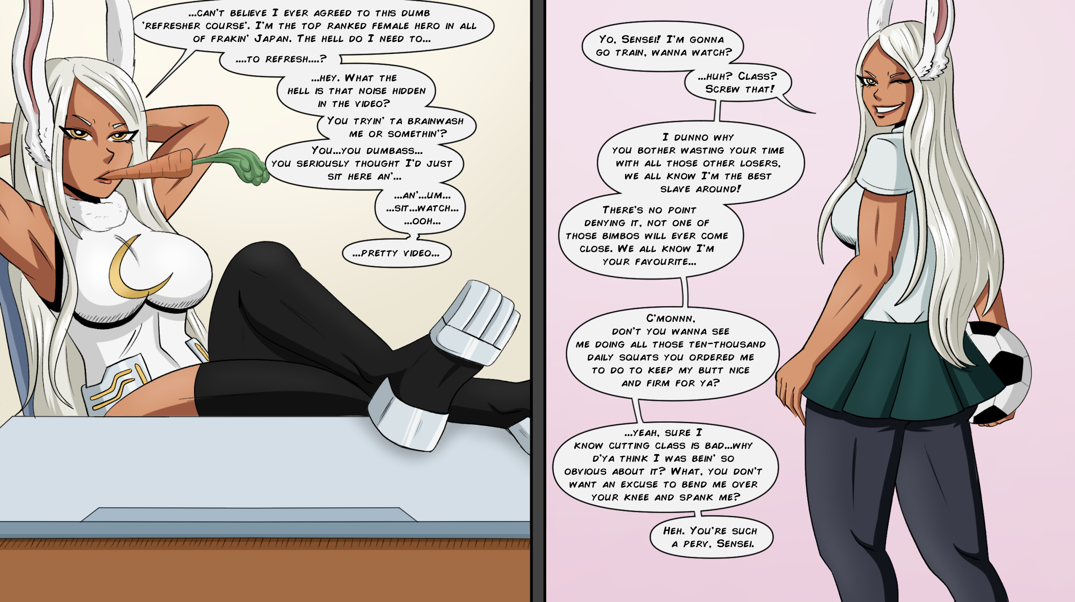 Rule 34 Dev - ashido_mina ass ass_expansion brainwashing breast_expansion  breasts clothing ear_penetration english_text eye_color_change female  hair_color_change hair_growth high_heels huge_ass huge_breasts  identity_death lip_expansion lips mina_ashido ...