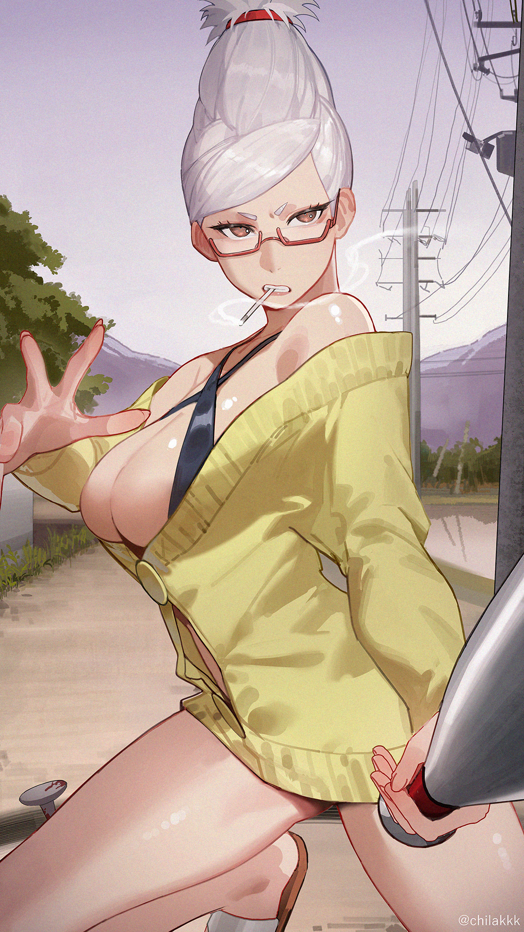 Rule 34 Dev - 1girl anger_vein angry armpits arms_up bags_under_eyes blush  collarbone dark-skinned_female dark_skin female_focus highres hikimayu loli  loose_bikini md5_mismatch messy_hair mouth_hold navel nipples original  out-of-frame_censoring ...