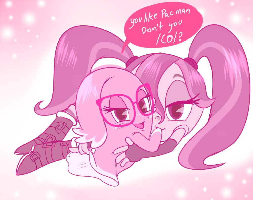 Rule 34 Dev - 2girls boots cute cylindria female female_only ghost glasses  multiple_females namco pac-man_(series) pac-man_and_the_ghostly_adventures  pinky_(pac-man) tied_hair twintails yuri|1660857624