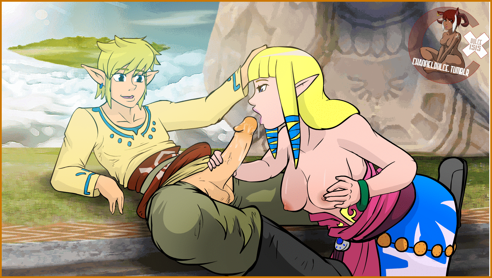 Rule 34 Dev - animated animated_gif blowjob channeldulceisis elf fellatio  female fringe gif link nintendo oral oral_sex petite pointy_ears  princess_zelda skyward_sword teenager the_legend_of_zelda uncensored  zelda_(skyward_sword)|1761731592