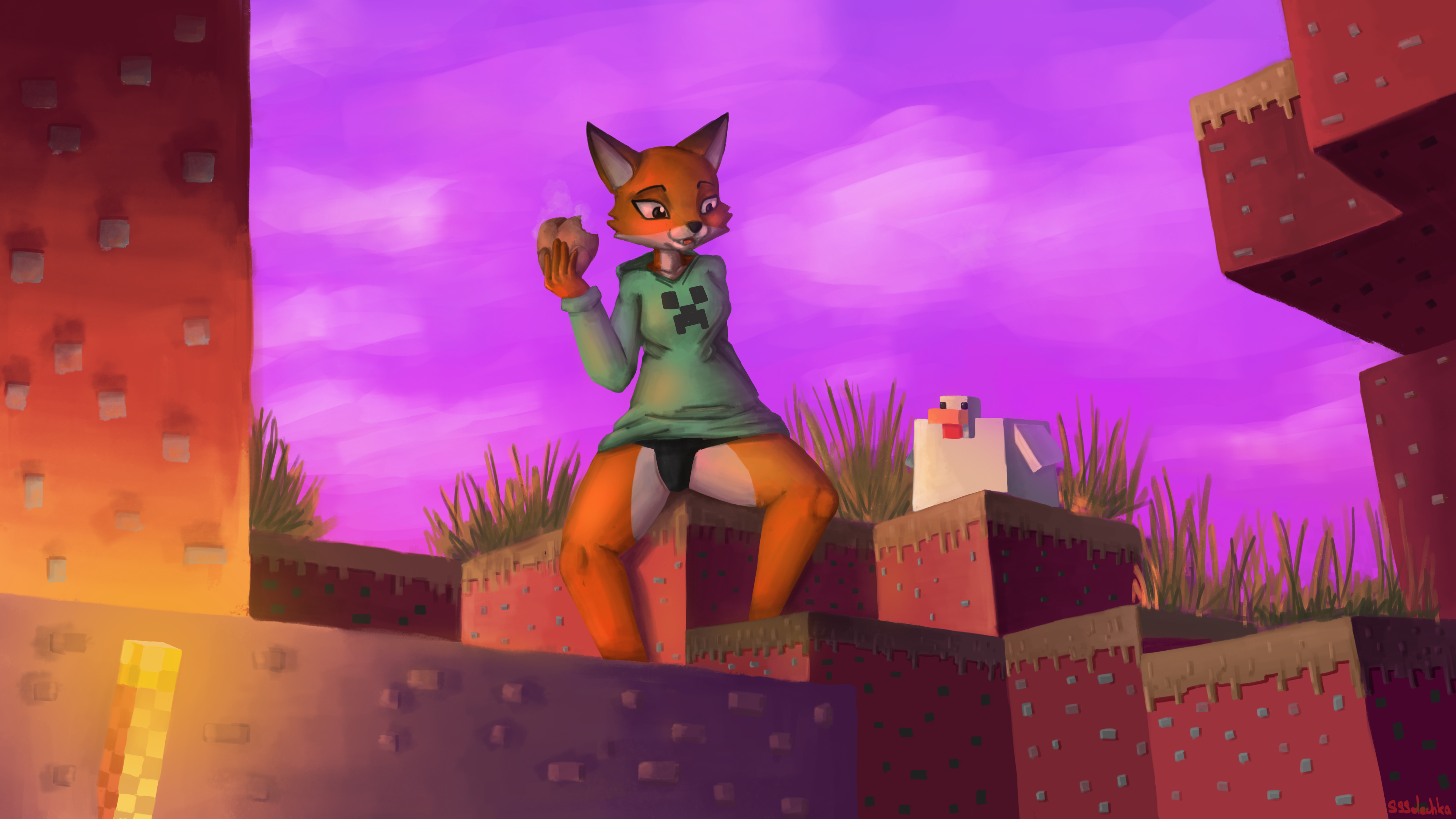 Rule 34 Dev - 1boy 1girls anthro breasts dress ear fox foxy furry  furry_female furry_only game hand_on_breast human liars_bar  male_humanfemale_anthro piercing ring source_request sssolechka  white_background|13385458696