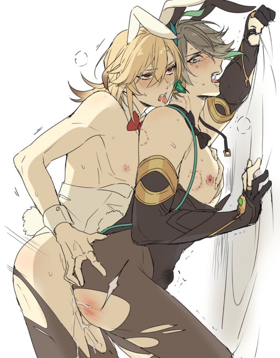 Rule 34 Dev - 2boys alhaitham_(genshin_impact) ass ass_grab astercatto  big_chest bite_mark blush chest_sucking drooling gay genshin_impact  kaveh_(genshin_impact) kavetham male malemale moobs yaoi|7690132744