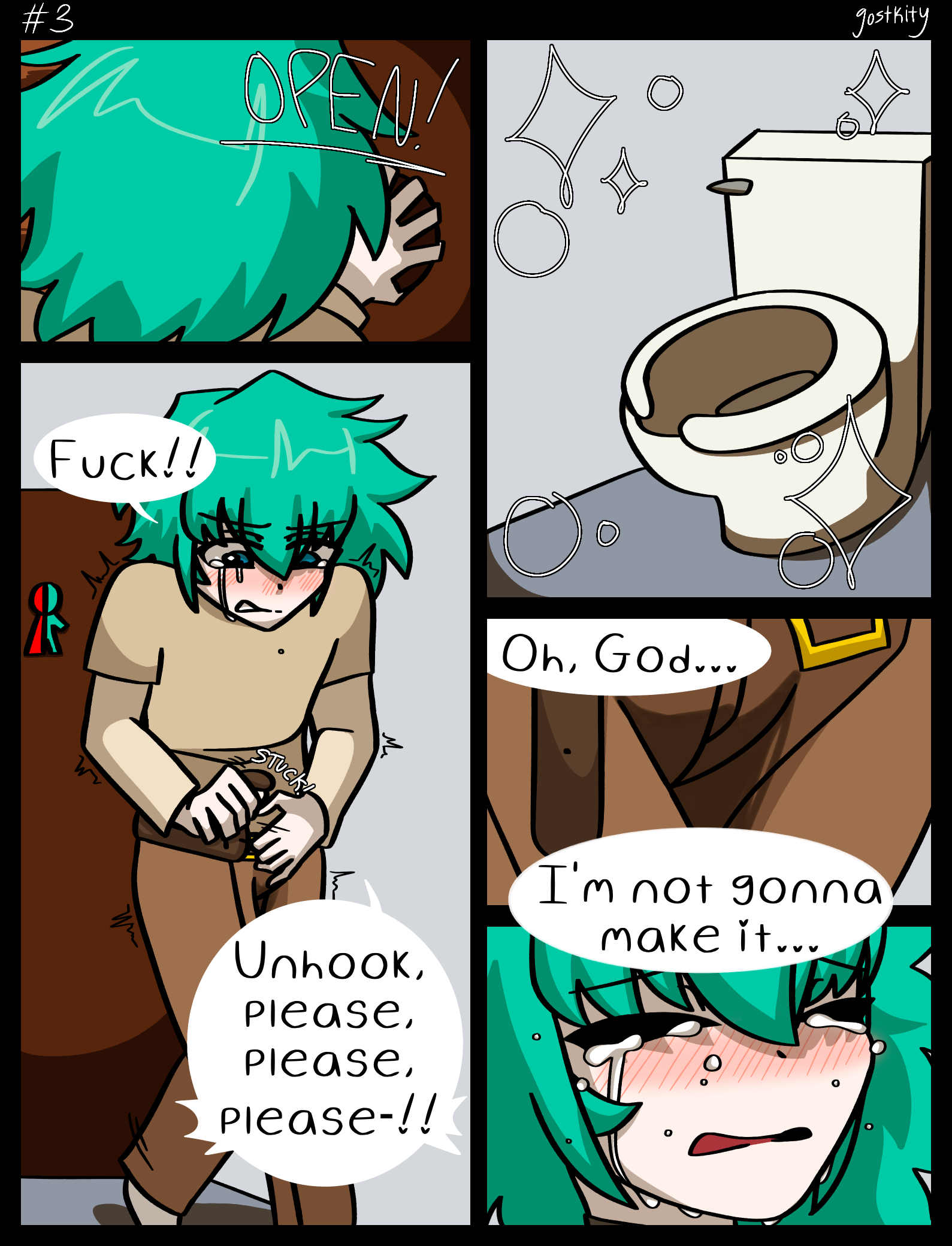 Rule 34 Dev - comic comic_page desperation gostkity_(artist)  imminent_peeing kimi_ga_shine male male_focus male_only omorashi peeing  shin_tsukimi so_close_yet_so_far solo solo_focus solo_male sou_hiyori tears  toilet urine your_turn_to_die yttd|10916407256