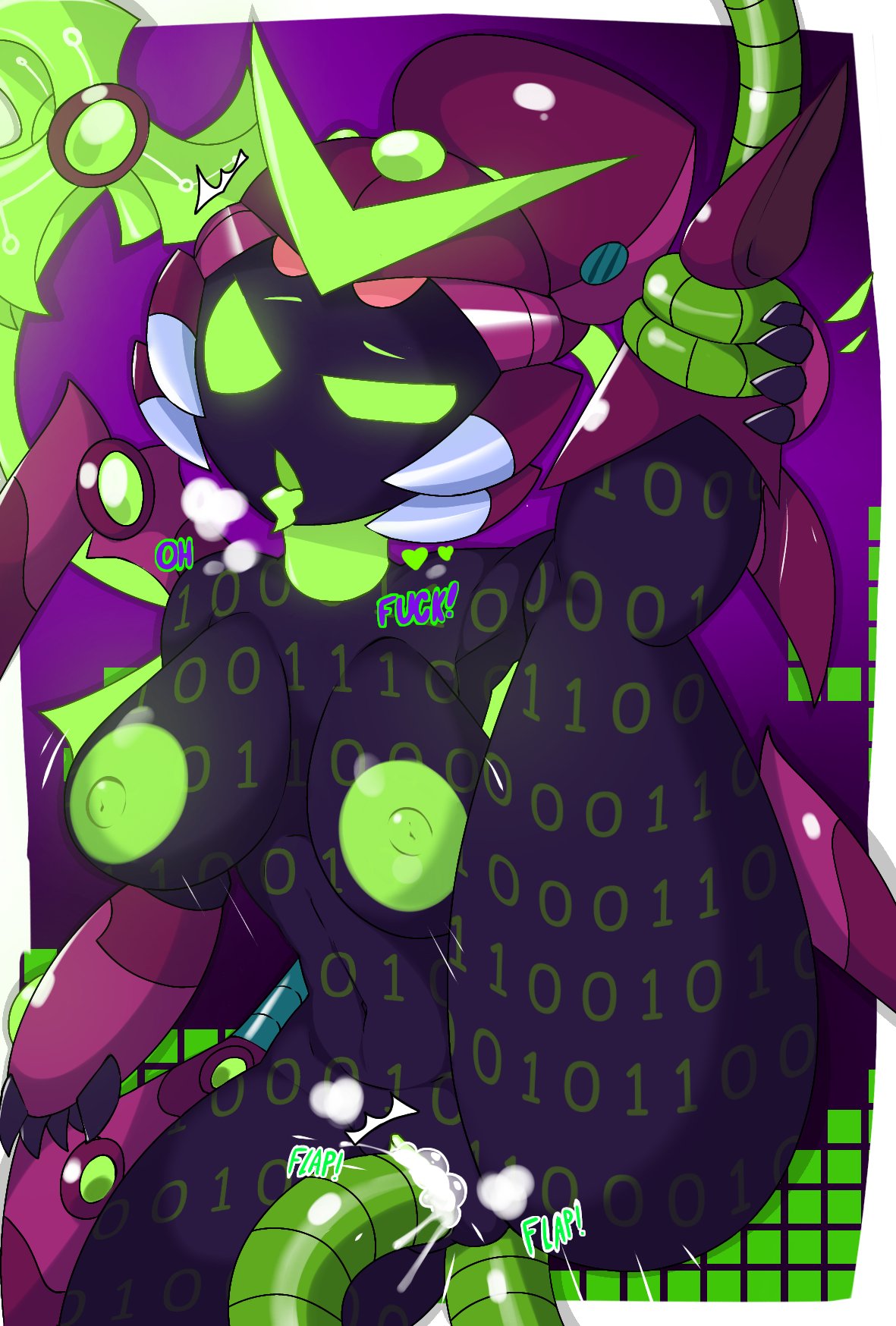 Rule 34 Dev - 2024 ahe_gao anal background big_hips binary_code black_body  brawl_stars charlie_(brawl_stars) cum cum_in_pussy cybernetics  f1rearts_(artist) green_eyes green_nipples holding humanoide leg_up  long_hair moaning nipples nude nude_female sex ...