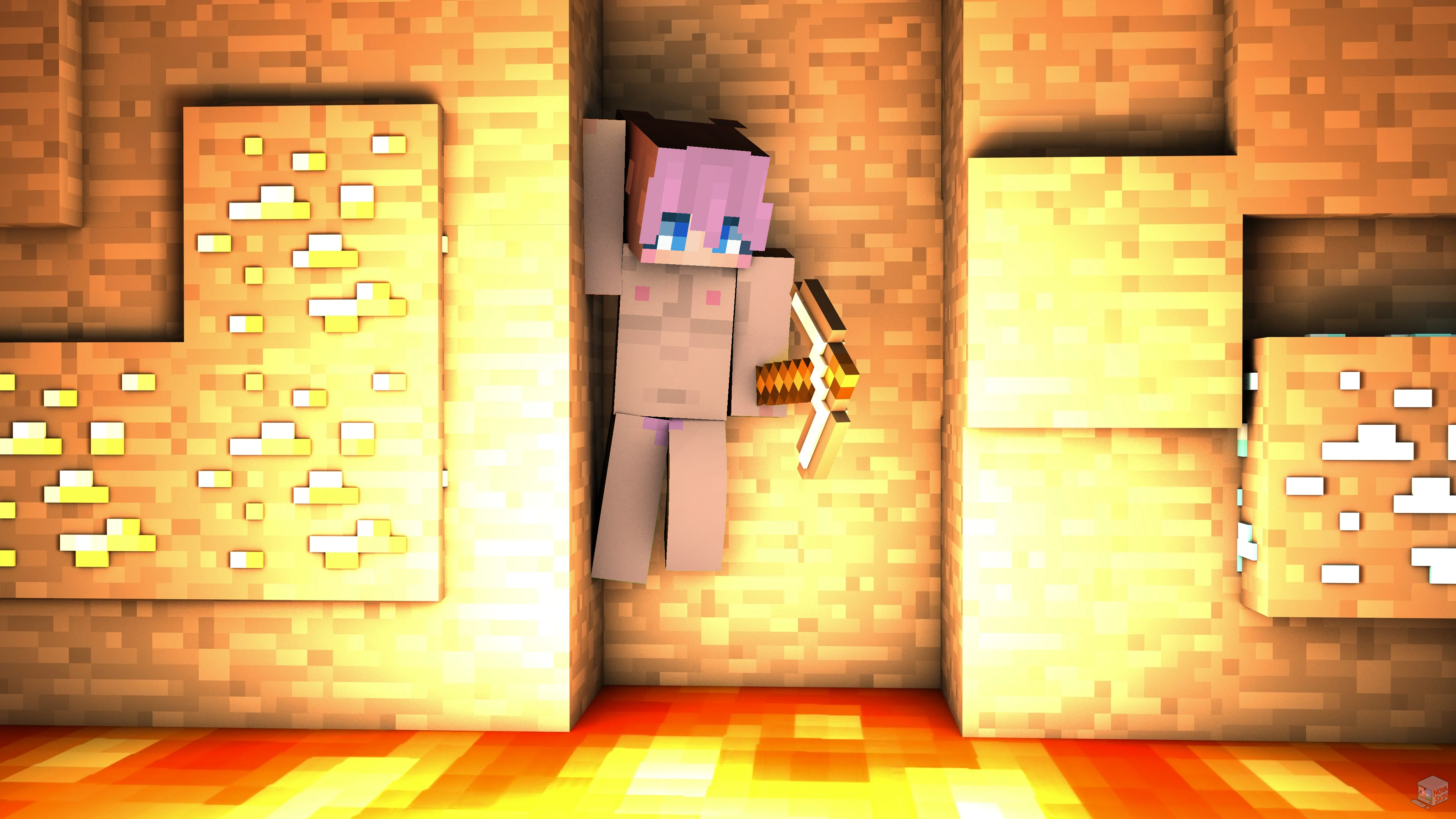 A soft light bathes a scene of intimacy and desire