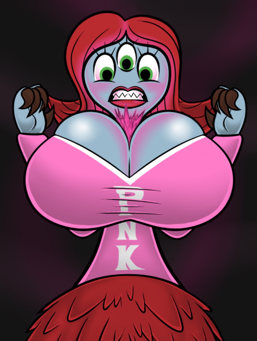 Rule 34 Dev - 2019 absurd_res ass big_breasts big_eyes bodily_fluids  breasts clothing disney eyelashes fellatio female footwear hair hi_res  high_heels humanoid legwear monster monsters_inc monsters_university  multi_eye naked_footwear nipples nude oral ...