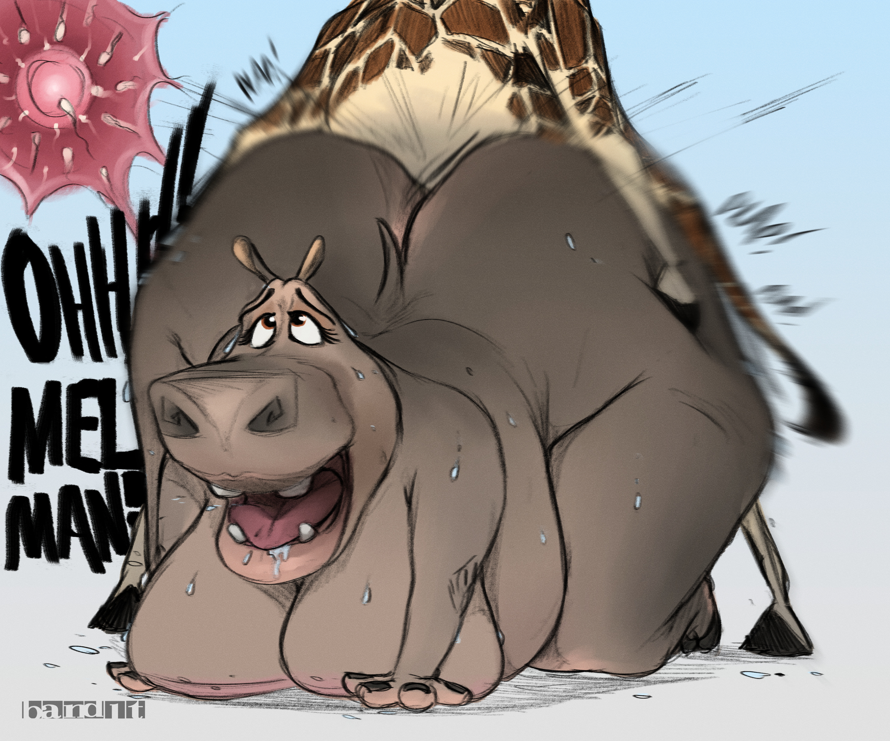Rule 34 Dev - anal anal_sex animated anthro ass balls big_balls big_butt  big_penis common_hippopotamus dreamworks duo female feral genitals giraffe  giraffid gloria_the_hippopotamus hippopotamid madagascar_(series) male  mammal melman_mankiewicz_iii ...
