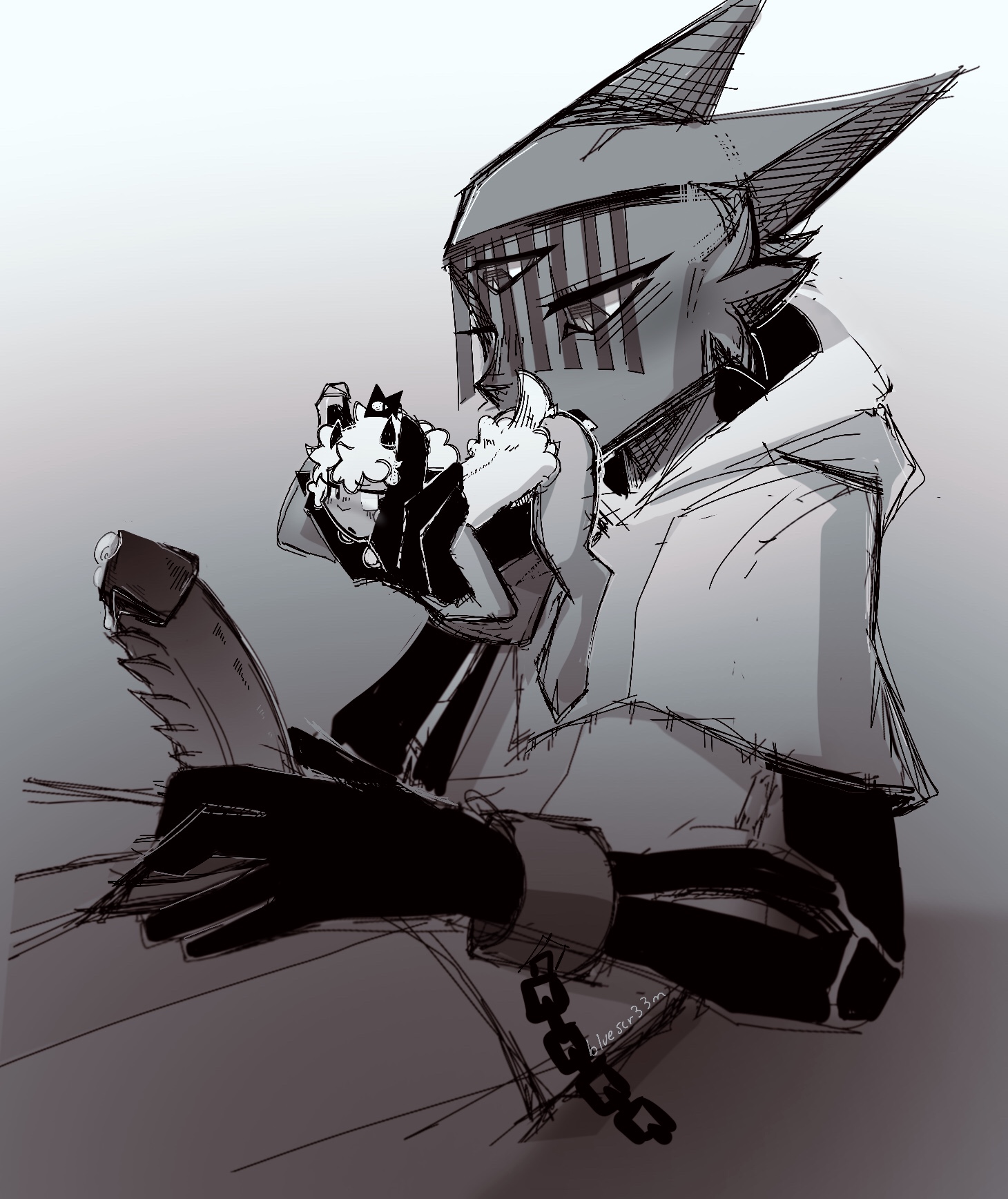 Rule 34 Dev - animatronic bluescr33m blush cum daycare_attendant_(fnaf)  five_nights_at_freddys five_nights_at_freddys:_security_breach machine  male_only penis robotic robotic_tentacles sundrop wink|6082321968