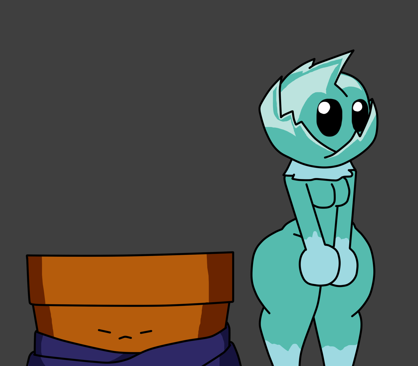 8:7 anthro ass big_ass big_butt blue_body blue_skin breasts duo  electronic_arts elemental_creature elemental_humanoid female_only  flora_fauna flower-pot_(pvz) flower_pot grey_background humanoid  iceberg_lettuce_(pvz) kouh plant ... - Rule 34 Dev