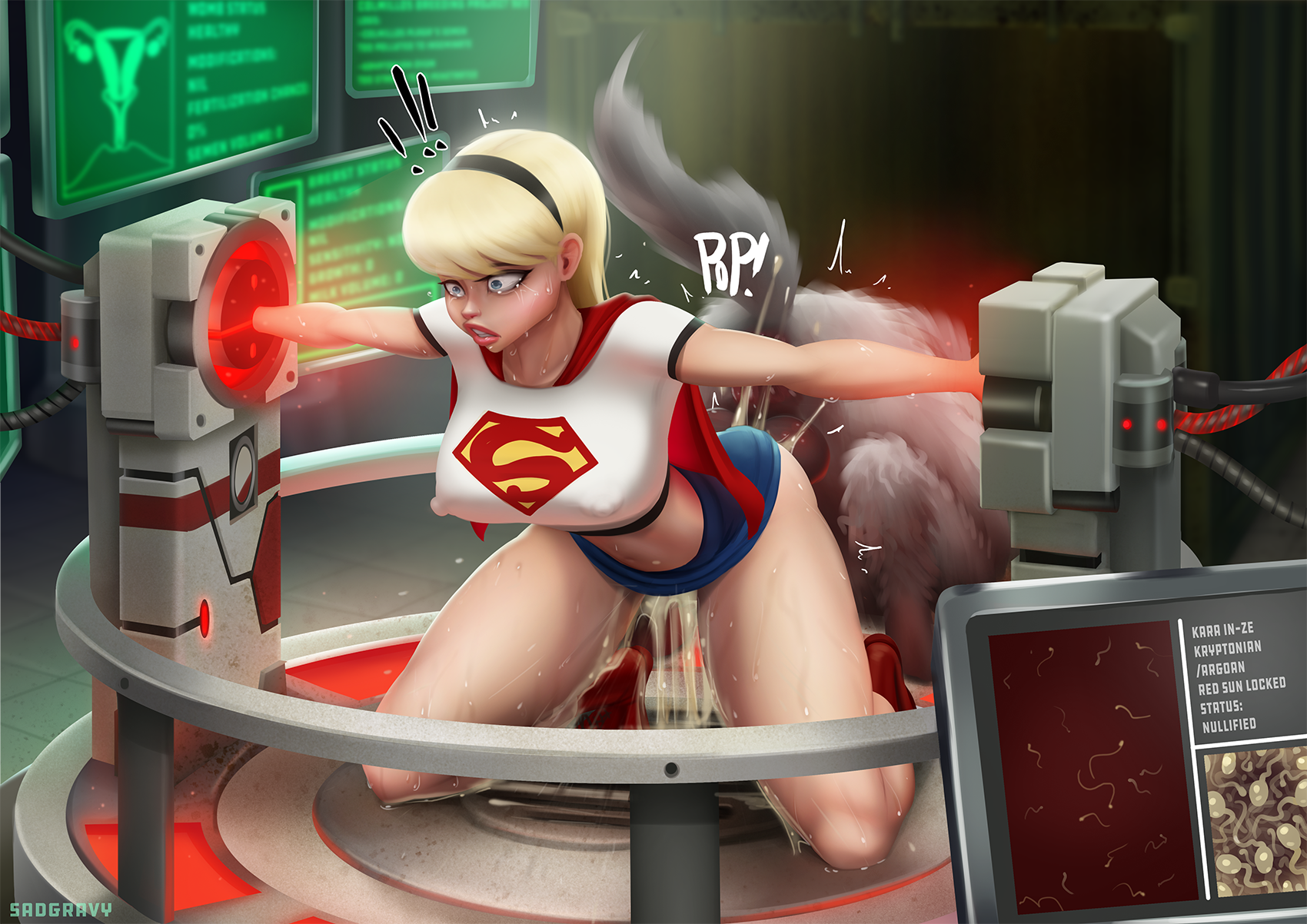 1girls alien alien_girl arched_back blonde_female blonde_hair  blonde_hair_female blue_eyes breast_expansion canine creature crop_top  cropped_shirt dc dc_comics erect_nipples experiment female feral heroine  heroine_in_trouble ... - Rule 34 Dev