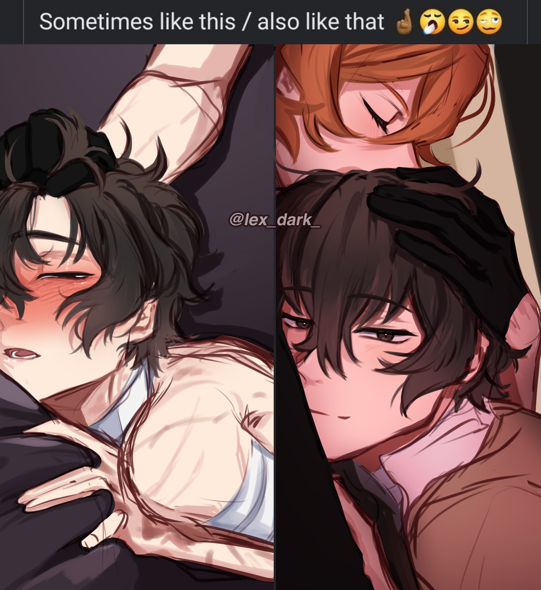 Rule 34 Dev - 2boys bungo_stray_dogs bungou_stray_dogs car car_sex  chuuya_nakahara dazai_osamu duo duo_focus in_car lex_dark male malemale  male_focus male_only male_penetrated male_penetrating_male nakahara_chuuya  osamu_dazai vehicle vehicle_interior ...