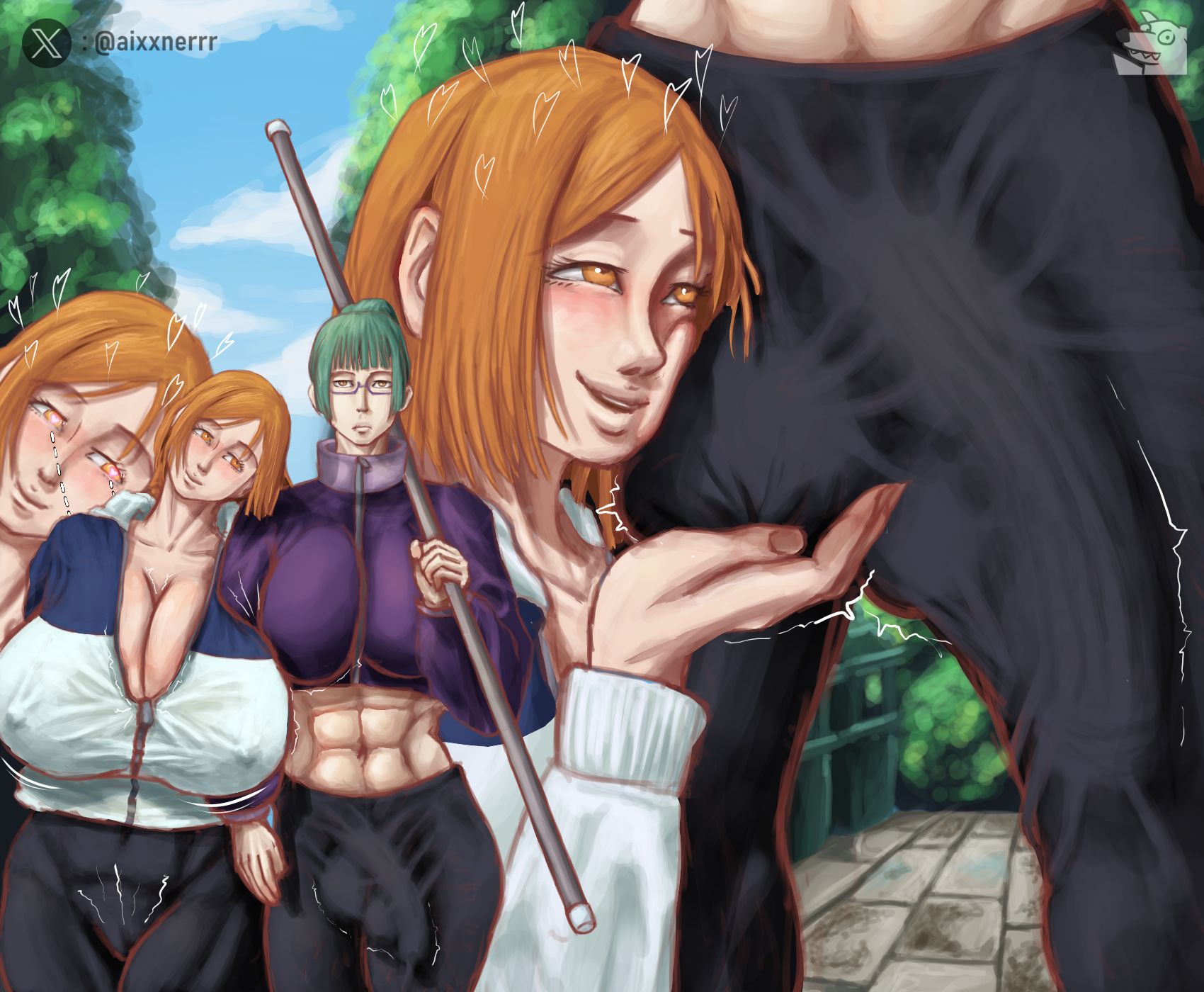 Rule 34 Dev - 1girls aixxner ass big_ass big_breasts clothing female female  huge_ass human jujutsu_kaisen kugisaki_nobara light-skinned_female  light_skin looking_at_viewer looking_back mostly_clothed orange_hair  panties school_uniform schoolgirl ...