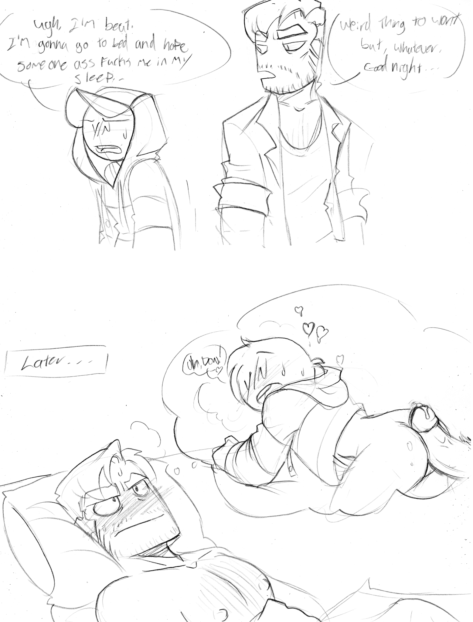 Peter and Y/N sharing a secret smile