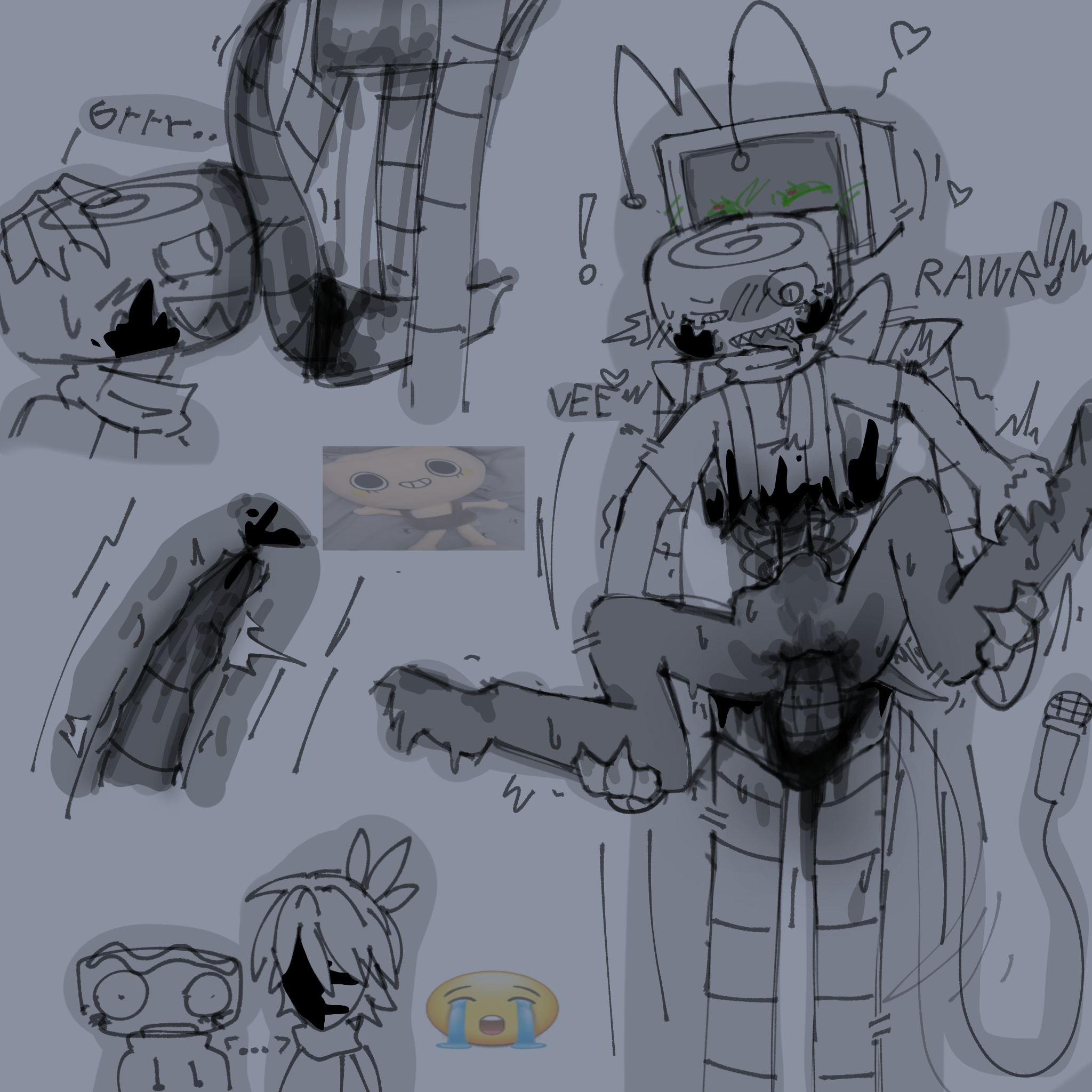 futanari shellvision shelly(dandys_world) sprout(dandys_world) tentacle twi...