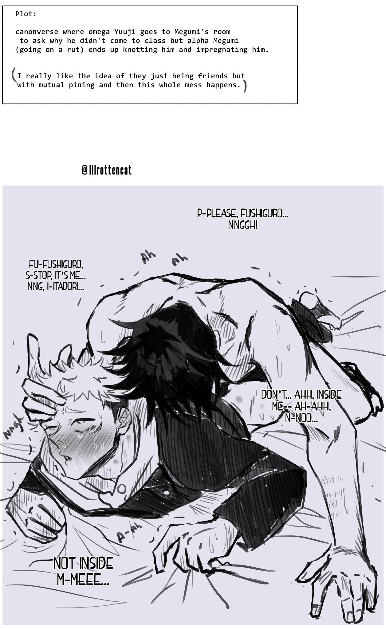 Rule 34 Dev - 2boys asking_to_stop begging cum_inside dubcon  dubious_consent forced fushiguro_megumi gay heat itadori_yuuji  jujutsu_kaisen knotted knotting lilrottencat male_only male_rape_victim  noncon nonconsensual questionable_consent rape rut yaoi ...