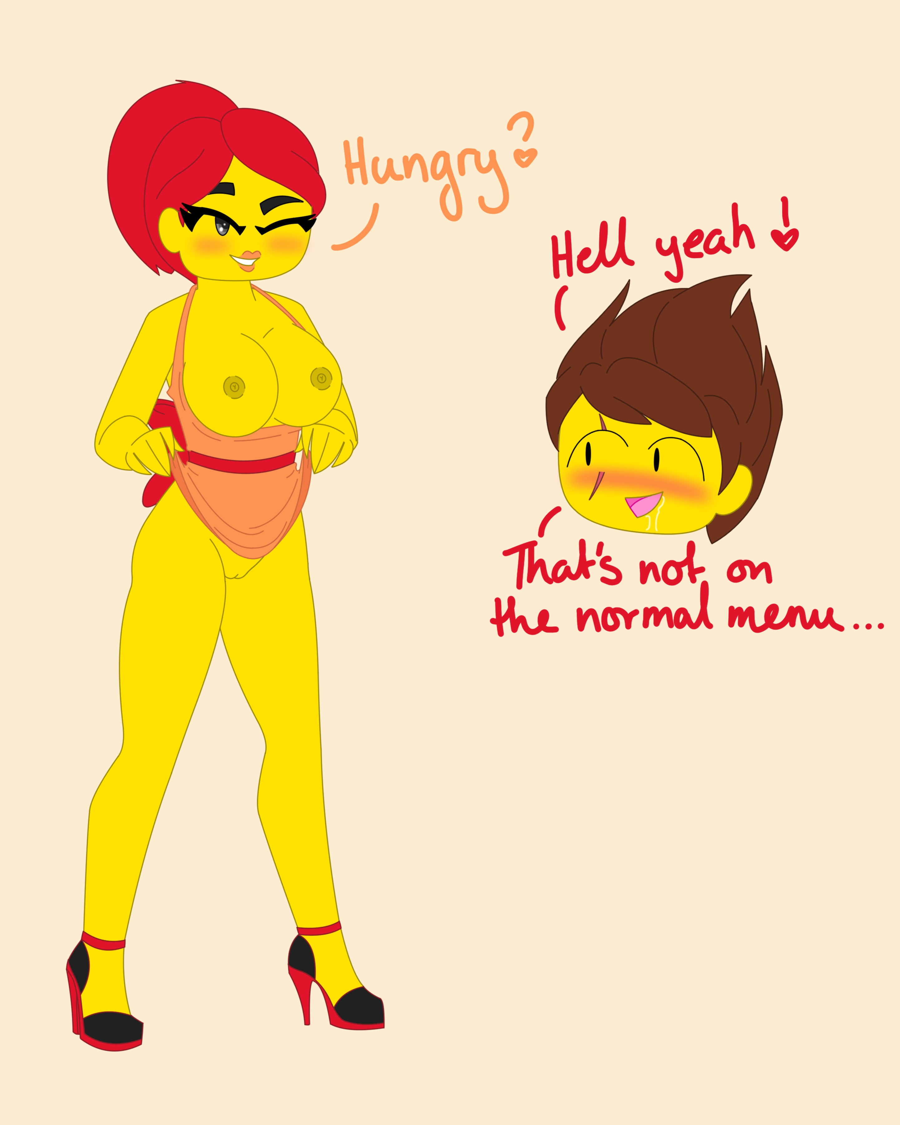 Rule 34 Dev - duchess_pixal kai_(ninjago) lego ninjago skylor_(ninjago)  tournament_of_elements_(ninjago) yellow_skin|6639040320