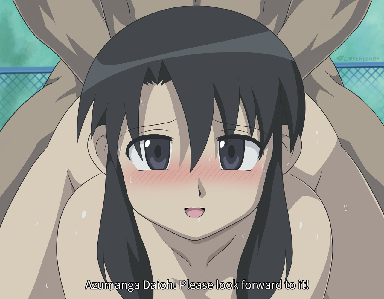 Rule 34 Dev - 1boy 1girls azumanga_daiou edit linkerlewds looking_at_viewer  nyamo_minamo_kurosawa please_look_forward_to_it sex text|6815794944