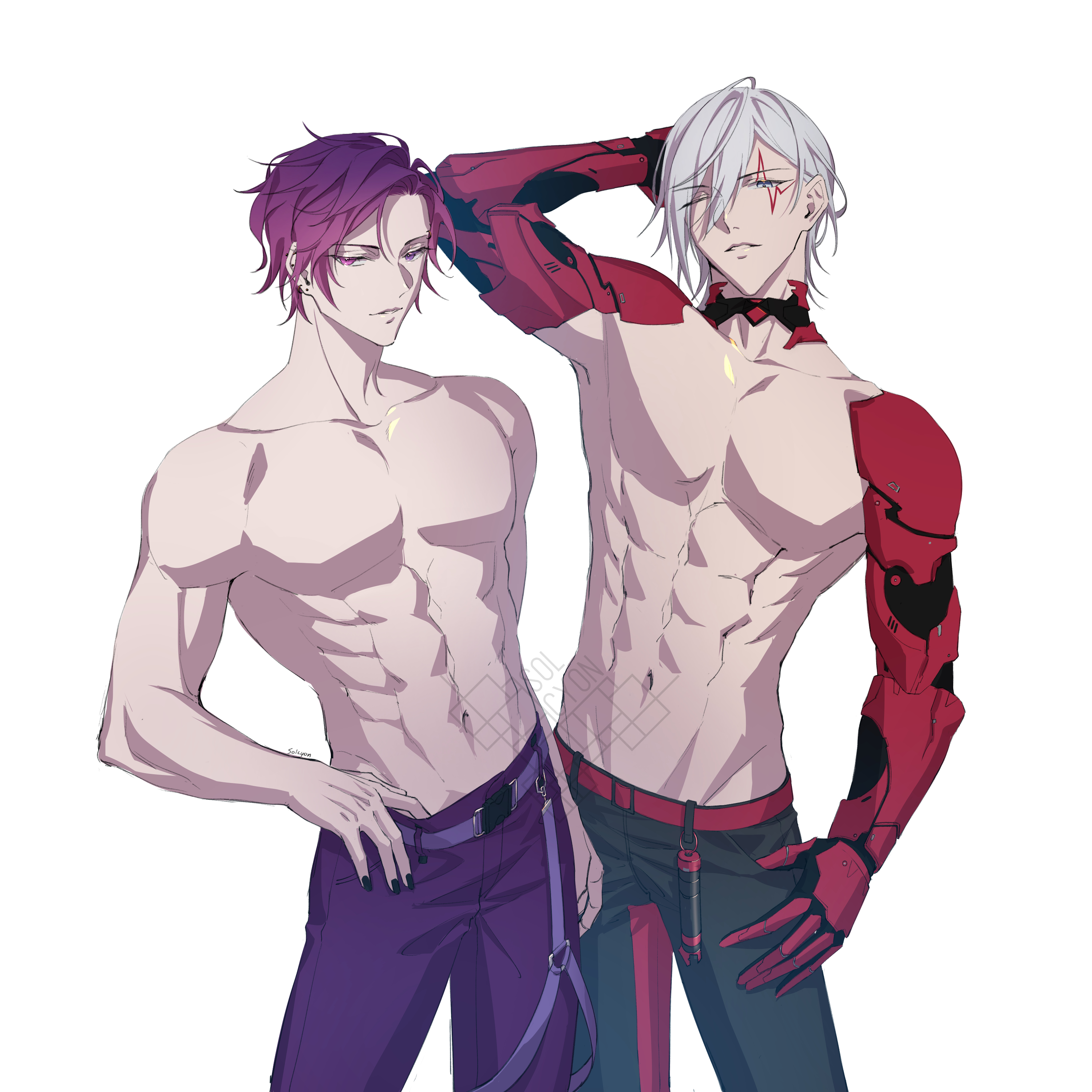 Rule 34 Dev - 1boy bed blonde_hair closed_eyes cyborg female fulgur_ovid  grey_hair hair_tie highres kisaragi_1go legs_up mating_press  mechanical_arms millie_parfait nijisanji nijisanji_en non-web_source  open_mouth pussy sex single_mechanical_arm ...