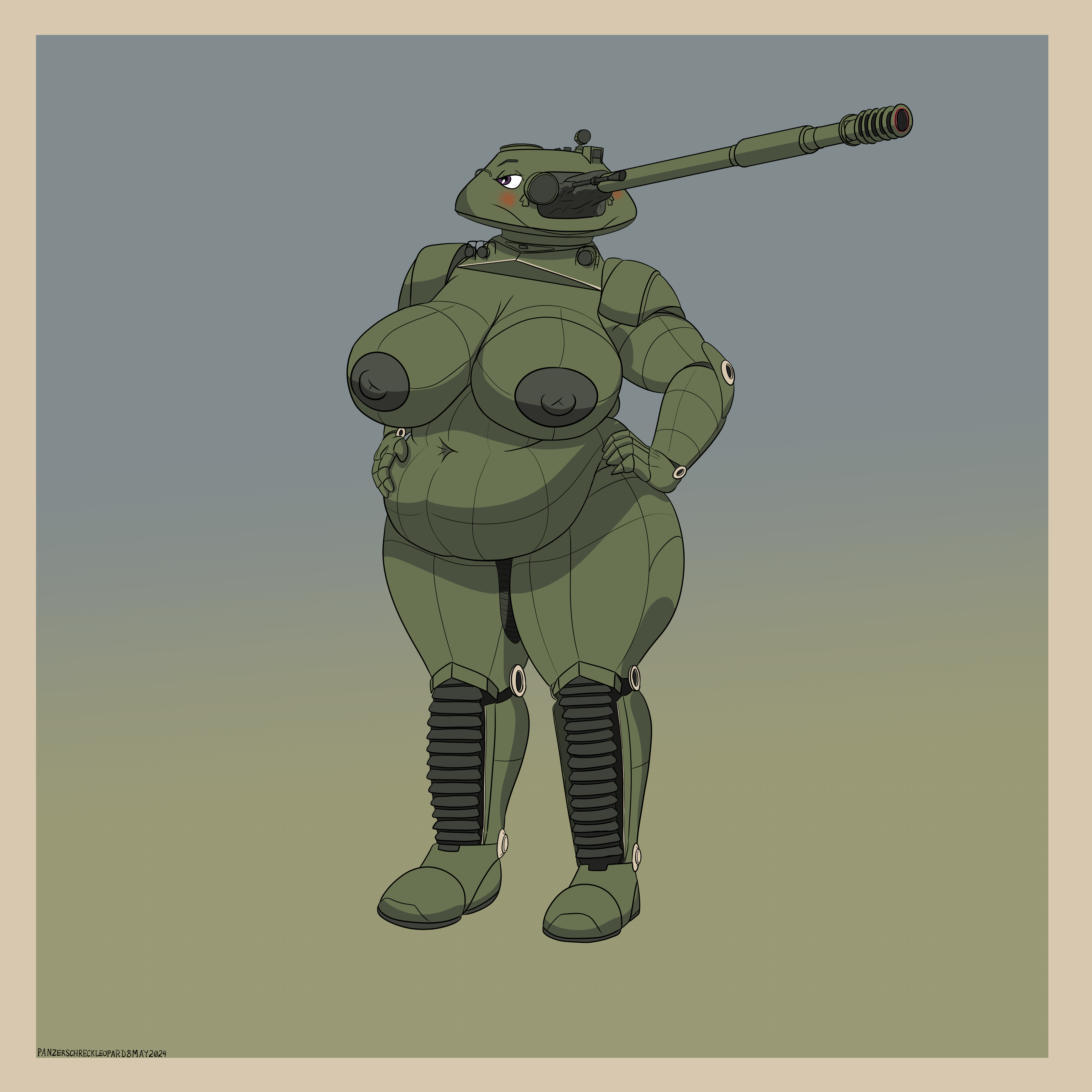 Rule 34 Dev - breasts female gerand green_skin living_tank matilda_(gerand)  naked soviet_union tank tankmorph world_of_tanks|10438915568