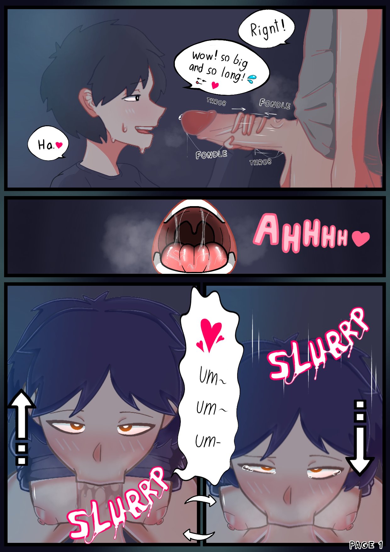 Rule 34 Dev - 1boy 1girls 3:4 animated areolae blowjob blowjob_face breasts  cum cum_in_mouth fellatio female jewry45944553 large_penis  longer_than_10_seconds male mp4 original original_character penis  pink_nipples pov short_hair shorter_than_30_seconds ...