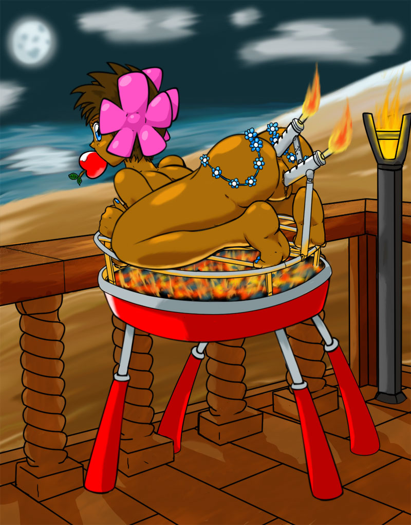 Rule 34 Dev - ass barbecue cannibalism color female female_only gynophagia  human human_only insertion night nude outdoors phoebe_(pokemon) pokemon  pussy solo tagme|693268616