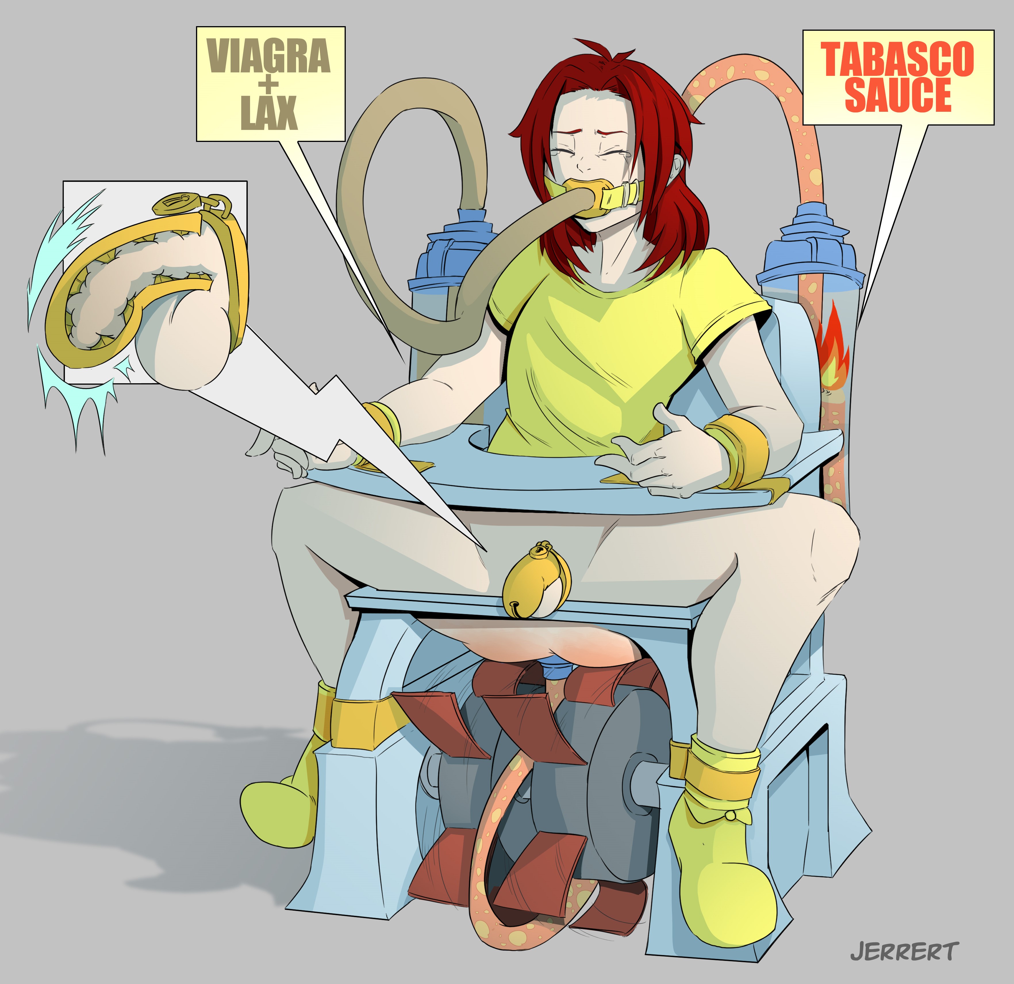 Rule 34 Dev - 2d caption chastity chastity_cage creative_chastity femdom  femdom_caption orgasm_denial otto_cubze small_penis  spiked_chastity_cage|5899283432