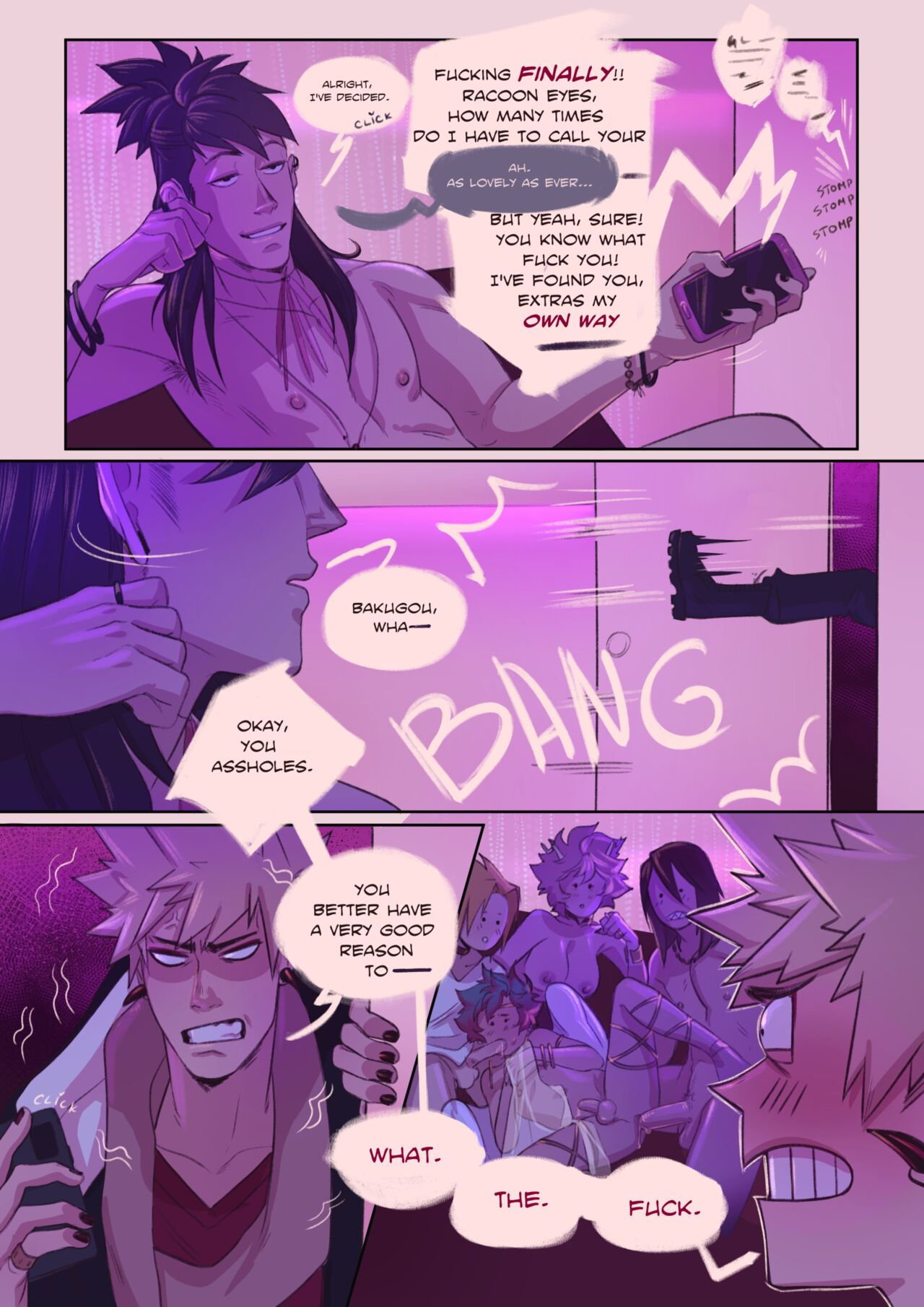 Rule 34 Dev - 1girls 4boys breasts cum cum_on_breasts cum_on_face  denki_kaminari eijirou_kirishima exposed_breasts female female_deku  fingering fingering_ass fingering_partner gangbang genderswap_(mtf)  group_sex hair_grab handjob hanta_sero ...