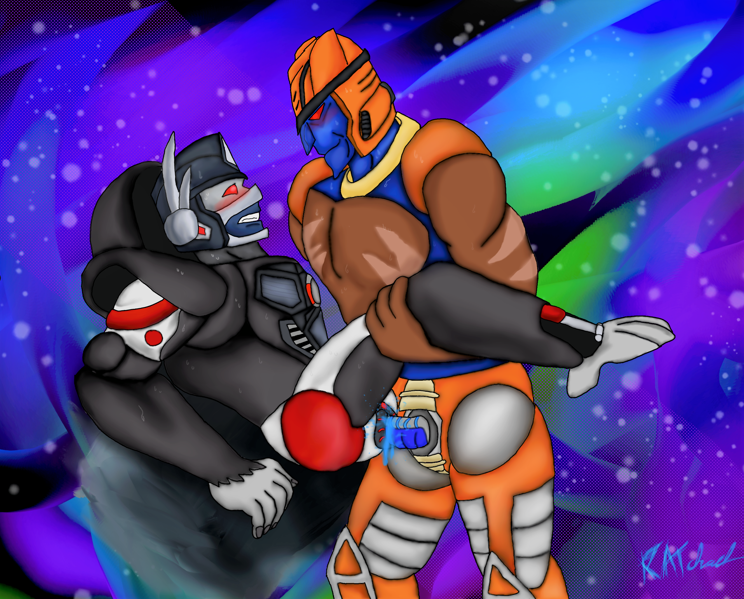 Rule 34 Dev - beast_wars blackarachnia breasts dmitry_grozov english_text  fake_screenshot hasbro highres maximal mecha medium_breasts optimus_primal  predacon rattrap red_eyes reference_work rhinox robot solo_focus subtitled  teeth transformers|12283691121