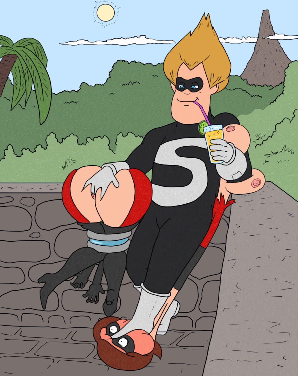 Rule 34 Dev - animated ass black_high-heels bondage bouncing_ass bound  brown_hair cleavage disney drink elastigirl fingering fingering_pussy  fingers footwear helen_parr large_ass large_breasts long_sleeves male mask  milf nipples pixar rape relaxing ...