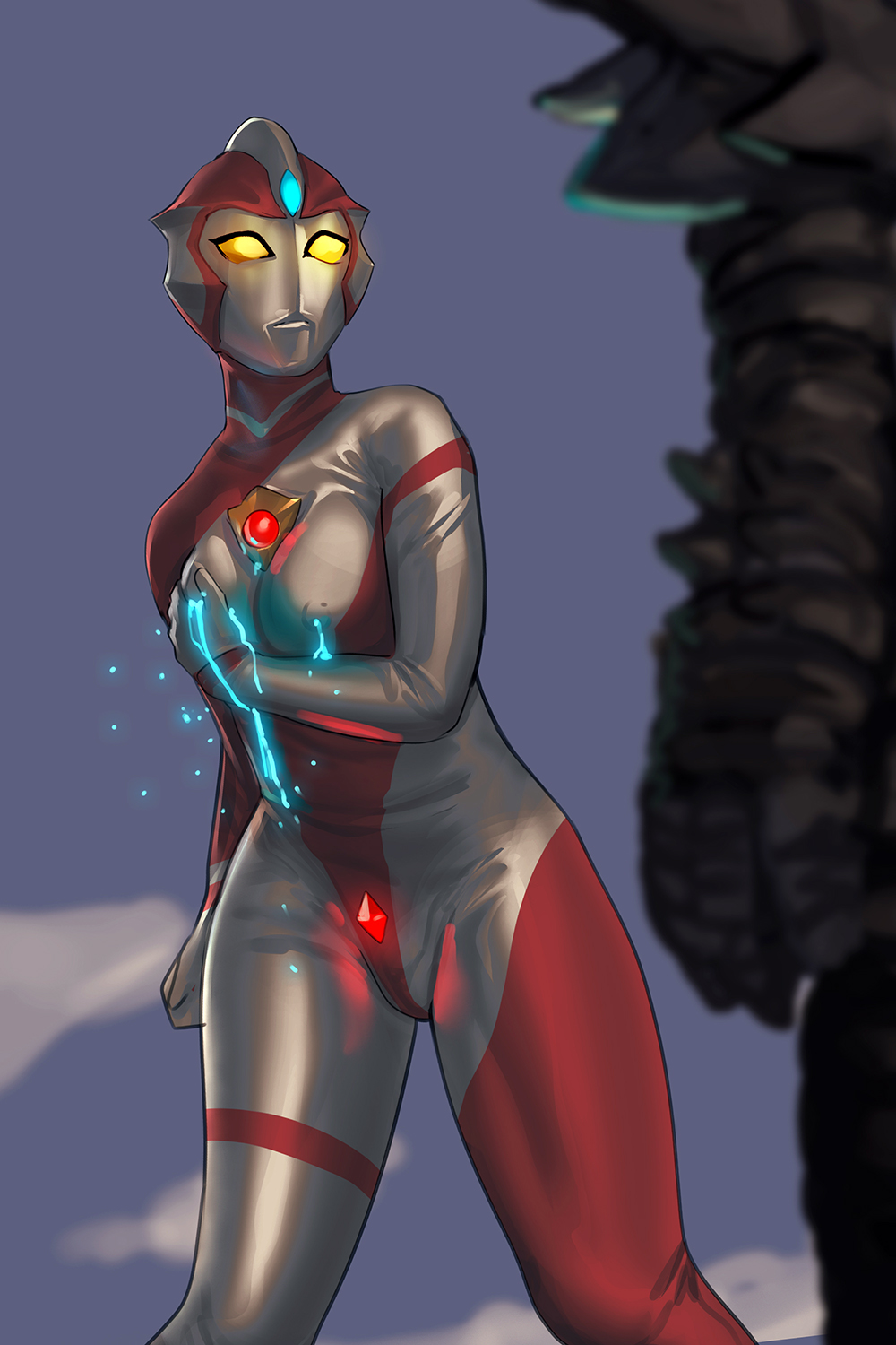 Rule 34 Dev - dark_faust galactic_art large_breasts thick_thighs  ultraman_(franchise) ultraman_nexus ultrawoman wide_hips|8686702696