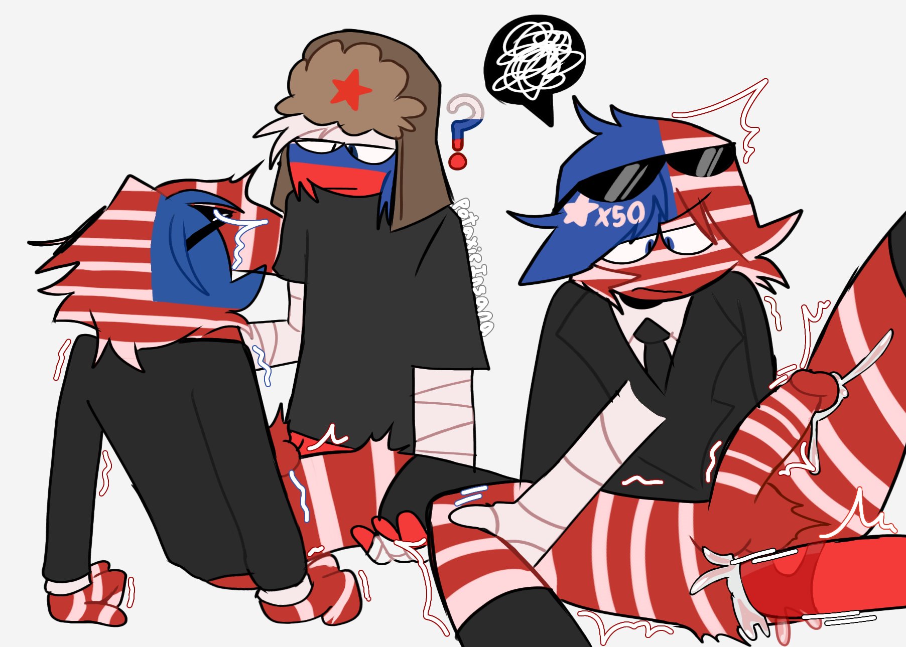 Rule 34 Dev - 2boys countryhumans gay gay_sex jerkingoff male male/male  russia_(countryhumans) sex sitting smearing spread_legs  united_states_of_america_(countryhumans) yaoi|8551436792