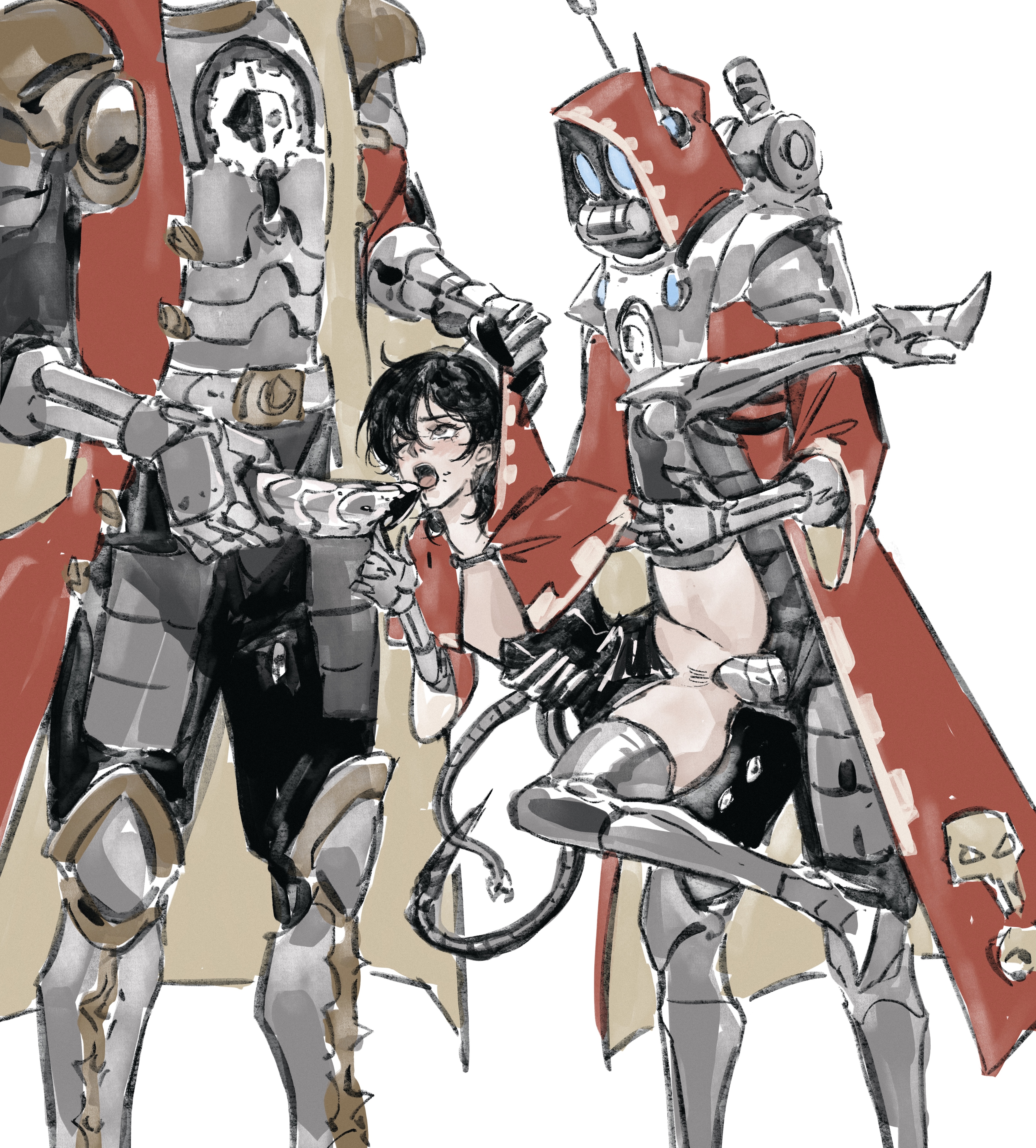 Rule 34 Dev - adeptus_mechanicus archon_of_flesh armor cuntboy cyborg femboy  gas_mask goggles huge_cock imperium_of_man intersex robot size_difference  skitarii spitroast techpriest threesome warhammer_(franchise) warhammer_40k  yaoi|8712598952