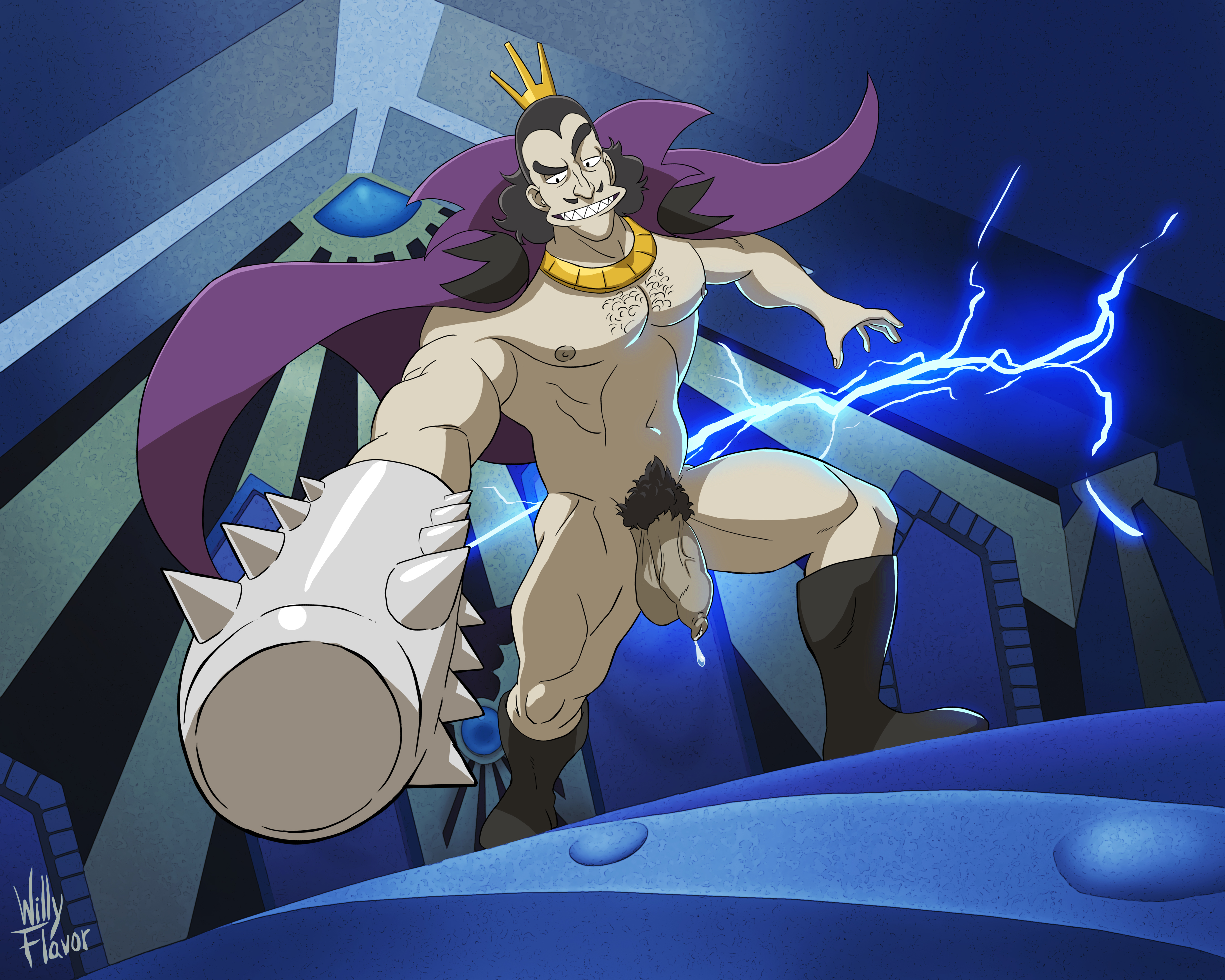 Rule 34 Dev - balls bara big_balls big_penis desha male male_nipples  male_only male_pubic_hair muscular_male nipples nude ousama_ranking penis  precum precum_drip ranking_of_kings willyflavor|11624148552