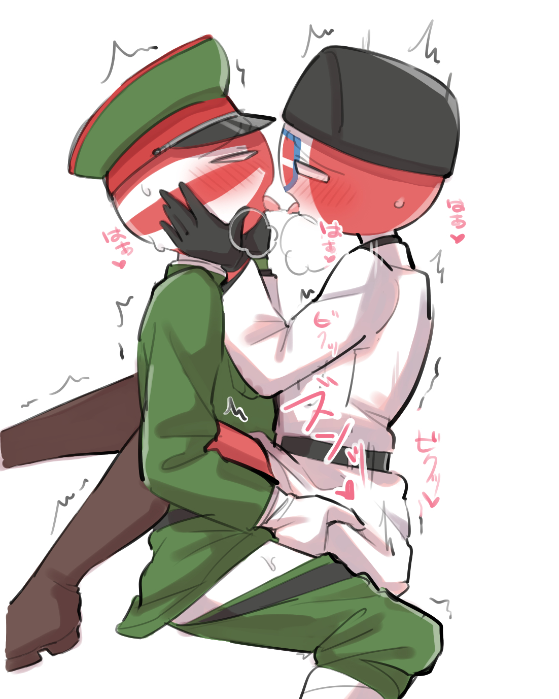 Rule 34 Dev - 2boys countryballs countryhumans fascist_italy_(countryhumans)  gay japanese_text male male_only muscular muscular_male red_body red_skin  simple_background soviet_union_(countryhumans) text 零戰|8773764512