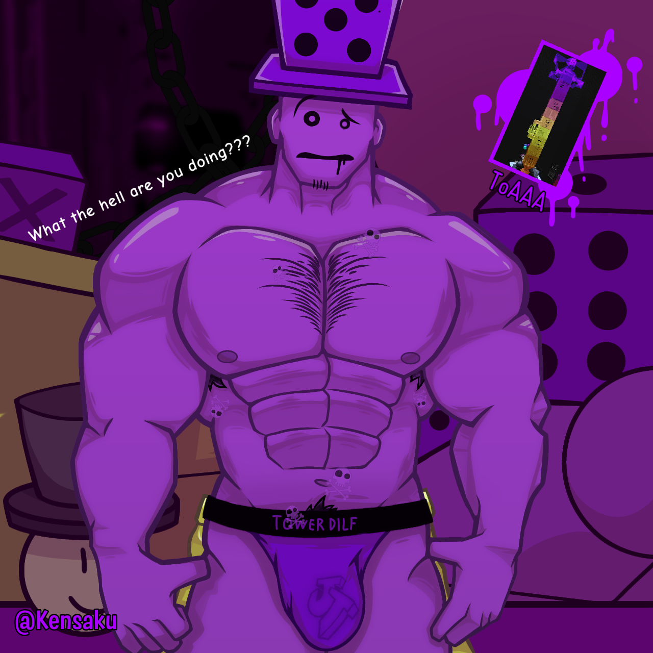 Rule 34 Dev - 1boys artist_request bara buff jukes_towers_of_hell male  monodoe pubic_hair purple_skin reference_image roblox roblox_game smug  source_request spongebob_squarepants_(character) tagme  toaaa_(jtoh)|11128323320