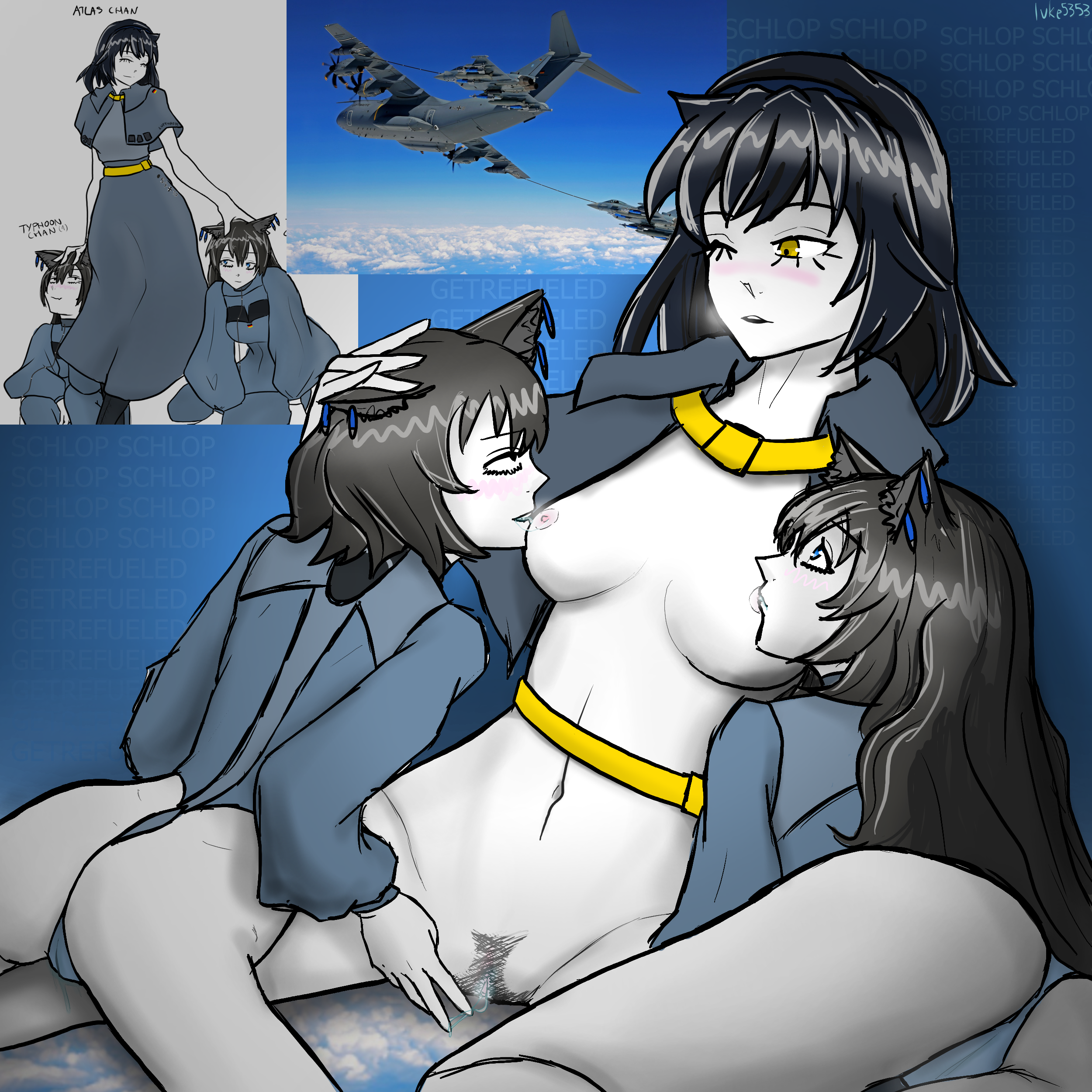 Rule 34 Dev - blue_eyes blush breasts brown_hair double_nipple_licking  large_breasts licking nipple_lick nipple_licking  onnayu_de_tousatsu_sareta_tsuma s-soft saliva ugly_man|903997064