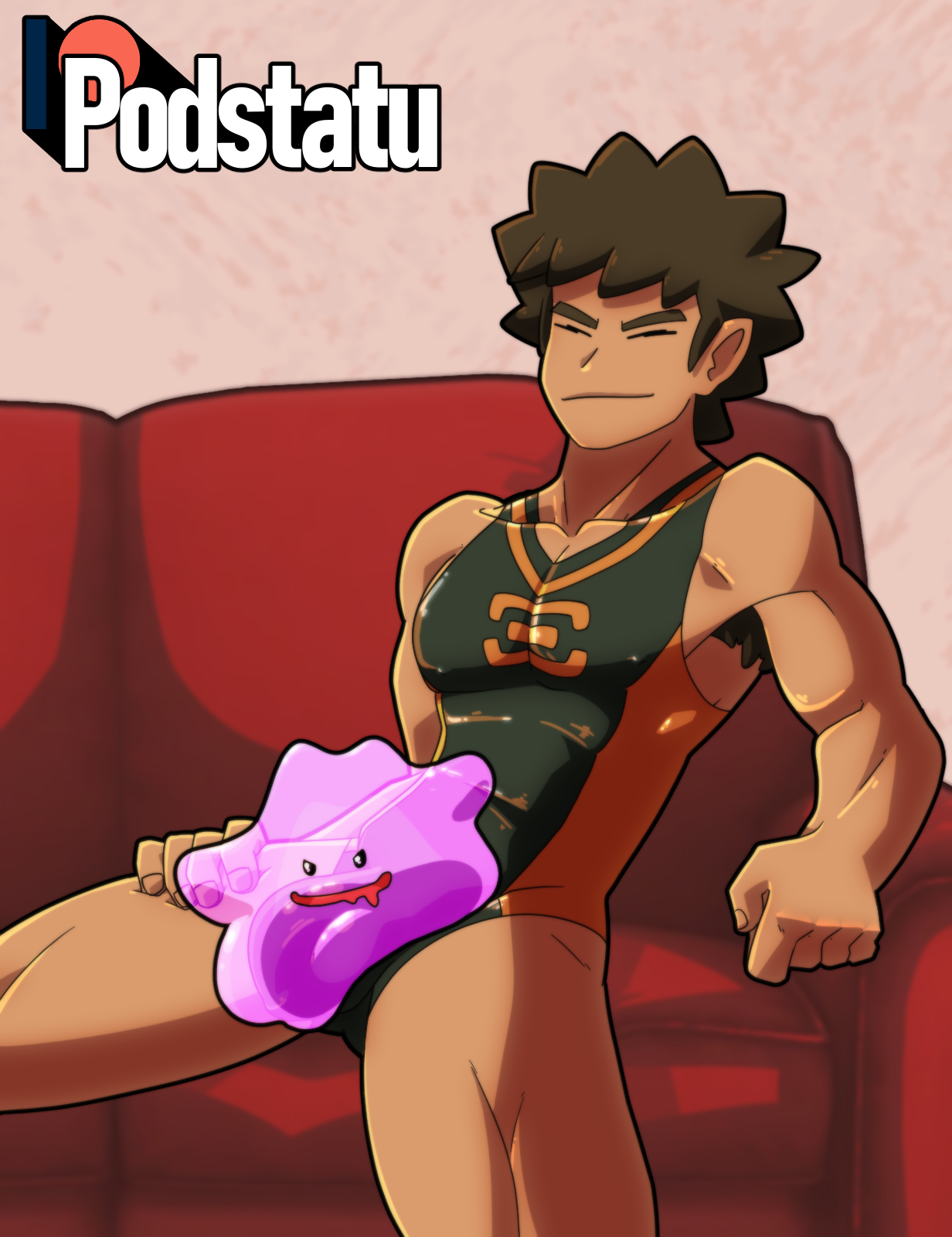 Rule 34 Dev - armpit_hair big_bulge brock_(pokemon) closed_eyes confident  confident_smile ditto ditto_(pokémon) ditto_(pokemon) gay male  male_on_monster male_only podstatu pokemon pokemon_(species)  pokemon_masters pokemon_masters_ex pokemon_rgby ...