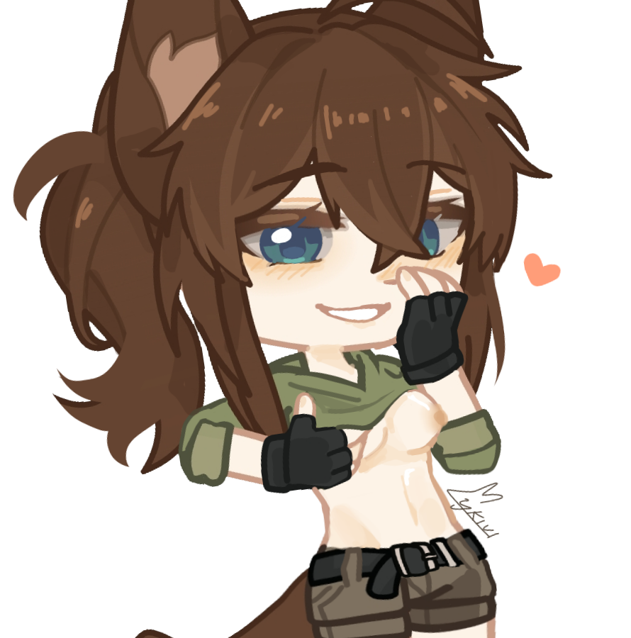 Rule 34 Dev - blue_eyes blush breasts brown_hair female_only gacha  gacha_club gacha_heat gacha_life lykivi vesztegi wolf_ears  wolf_girl|9975723088